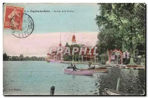 Cartes postales Enghien les Bains Le Lac et le Casino