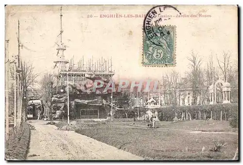 Cartes postales Enghien Les Bains Casino Jardin des Roses