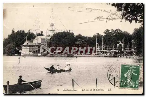 Cartes postales Enghien Le Lac et le Casino LL