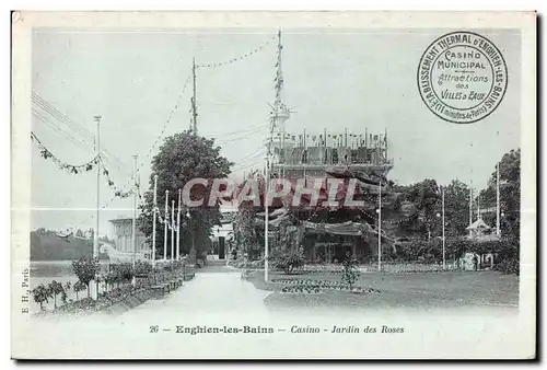 Ansichtskarte AK Enghien Les Bains Casino Jardin Des Roses