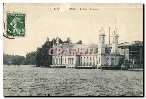Cartes postales Enghien Le Lac et Le Casino