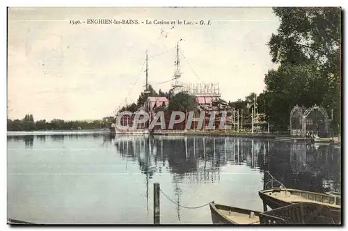 Cartes postales Enghien Les Bains Le Casino et Lac