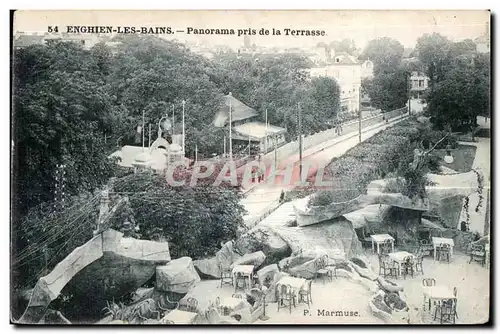 Cartes postales Enghien Les Bains Panorama Pris De La Terrasse