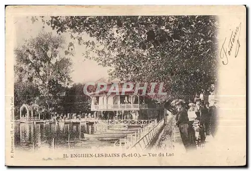 Cartes postales Enghien Les Bains Vue Du Lac