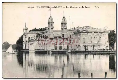 Cartes postales Enghien Les Bains Le Casino et Lac