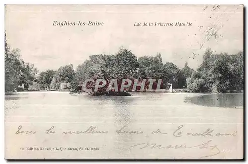 Cartes postales Enghien Les Bains Lac La Princesse Mathilde