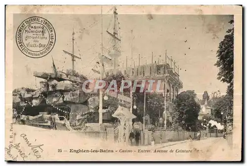 Cartes postales Enghien Les Bains Casino Entree Avenue De Ceinture