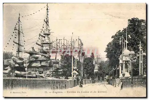 Cartes postales Enghien Entrees du Casino et du Kursaal