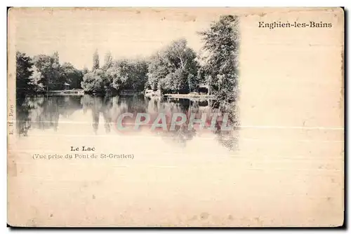 Cartes postales Enghien les Bains Le Lac (Vue prise du Pont de St-Gratien)