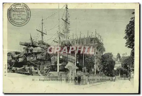 Cartes postales Enghien les Bains Casino Entree Avenue de Ceinture