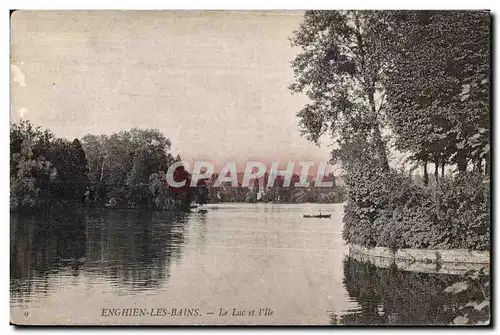 Cartes postales Enghien les Bains Le Lac et I lle