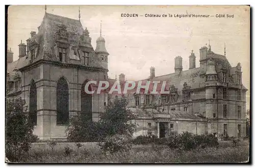 Cartes postales Ecouen Chateau de la Legion d Honneur Cote Sud