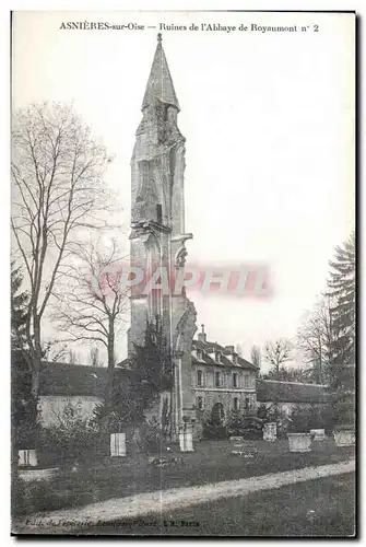 Ansichtskarte AK Asnieres sur Oise Ruines de I Abbaye de Royaumont