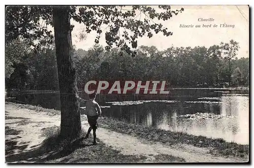 Cartes postales Chaville Reverie du bord de I Etang Enfant