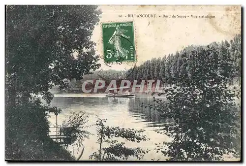 Cartes postales Billancourt Bord de Seine Vue artisique