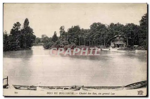 Ansichtskarte AK Bois De Boulogne Chalet des Iles au grand Lac