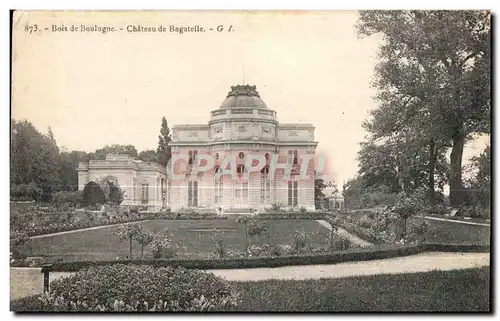 Ansichtskarte AK Bois de Boulogne Chateau de Bagatelle