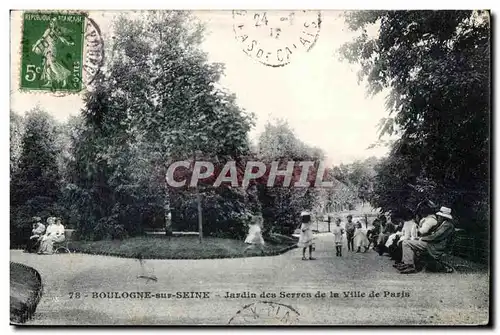 Cartes postales Boulogne sur Seine Jardin des Serves de la Ville de Paris