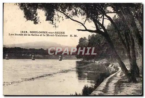 Cartes postales Boulogne sur Seine Les Bords de la Seine et le Mont Valerien