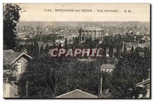 Cartes postales Boulogne sur seine vue generale