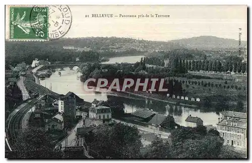 Cartes postales Bellevue panorama pris de la terrasse