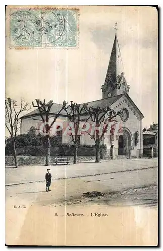 Cartes postales Bellevue L eglise