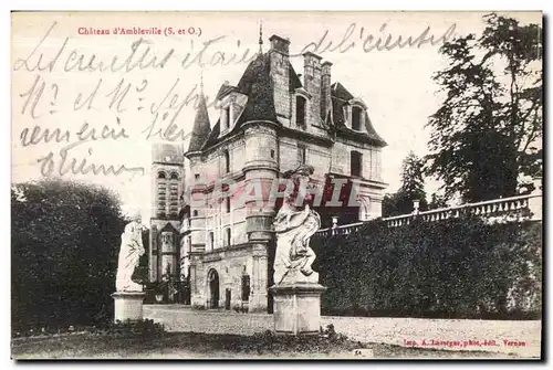 Cartes postales Chateau d ambleville (S et O )