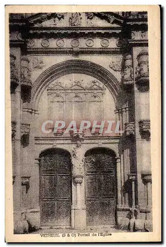 Cartes postales Vetheuil (S O0 portail de Ieglise