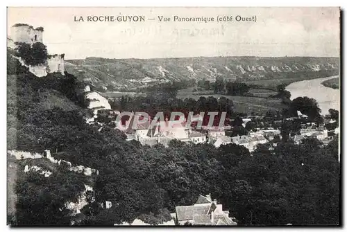 Cartes postales La rocheguyon vue panoramique (cote Ouest)