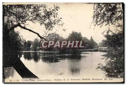 Ansichtskarte AK Saint gratien (Seine et Oise) chateau de la princesse mathilde bonaparte le lac