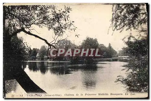 Cartes postales Saint gratien (Seine et Oise) chateau de la princesse mathilde bonaparte le lac
