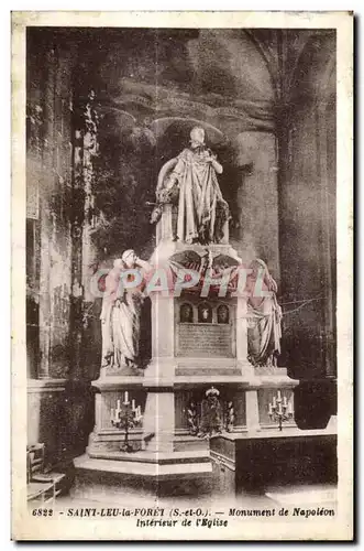 Ansichtskarte AK Saint leu la foret (S-et O ) Monument de napoleon interieur de I eglise