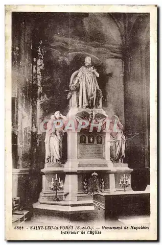 Cartes postales Saint leu la foret (S-et O ) Monument de napoleon interieur de I eglise