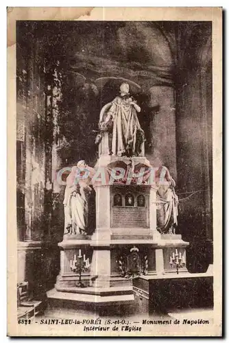 Cartes postales Saint leu la foret (S-et O) monument de napoleon interieur de I eglise