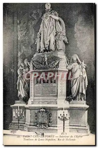 Cartes postales Saint leu la foret interieur de Ieglise tombeau de louis napoleon roi de hollande