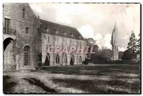 Moderne Karte Abbaye de Royaumont Asnieres sur Oise Vue generale