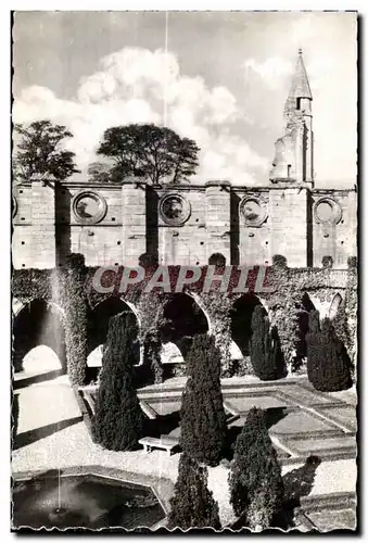 Moderne Karte Abbaye de Royaumont Asnieres sur Oise Le cloitre et la tourelle