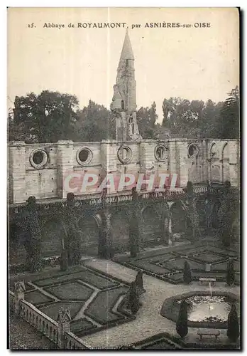 Cartes postales Abbaye de royaumont asnieres oise