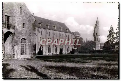 Moderne Karte Abbaye de Royaumont Asnieres sur Oise Vue generale (cote Est)