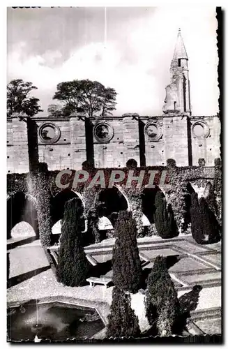 Cartes postales moderne Abbaye de Royaumont Asnieres sur Oise Le cloitre et la tourelle