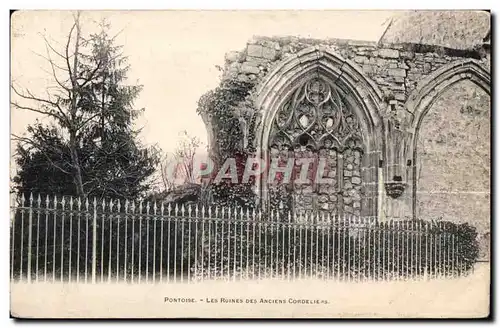Cartes postales Pontoise Les Ruines Des Anciens Cordeliers