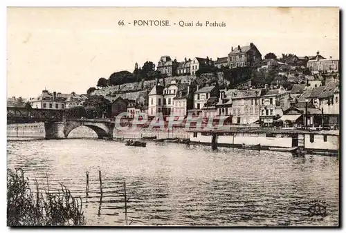 Ansichtskarte AK Pontoise Quai Du Pothuis