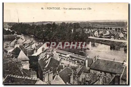 Ansichtskarte AK Pontoise Vue Panoramique Sur I lle