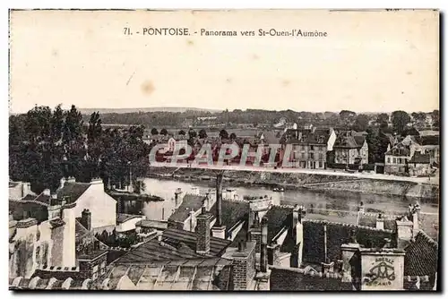 Cartes postales Pontoise Panorama Vers St Quen Aumone