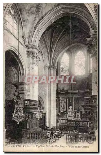 Ansichtskarte AK Pontoise Eglise Saint Maclou Vue Incrieute