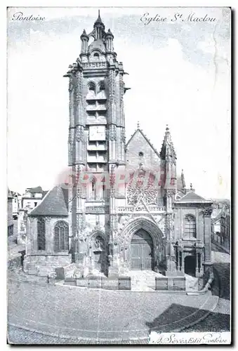 Cartes postales Pontoise Eglise