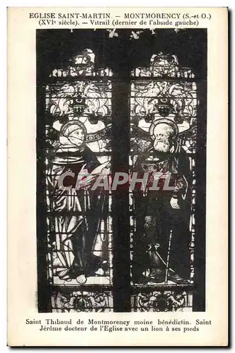 Cartes postales Eglise Saint Martin Montmorency (s et O) (XVI siecle) Vitrail (dernier de l abside gauche)