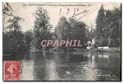 Ansichtskarte AK Montmorency La Foret l Etang du chateau de la Chasse GI