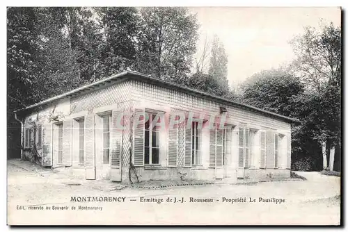 Cartes postales Montmorency Ermitage de J J Rousseau Propriete Le Pausilippe