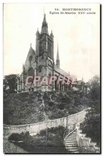Cartes postales Montmorency Eglise St Martin XVI siecle
